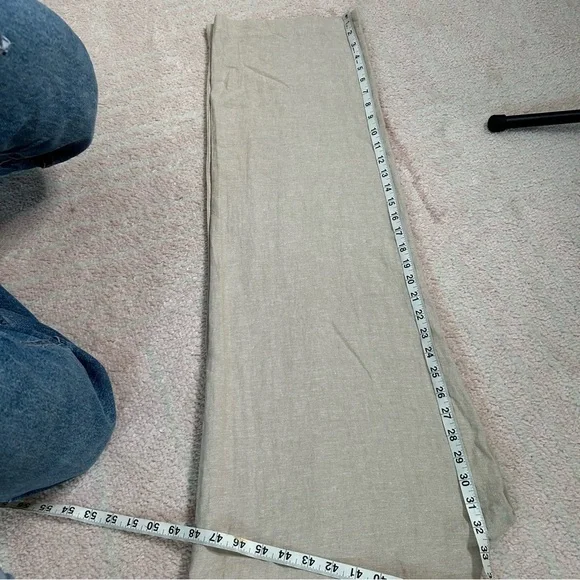 NWT Old Navy Taylor Wide Leg Trouser Extra High Rise Size Large TALL Linen Blend - Picture 9 of 12